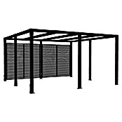 Plus Pergola Cubic (L x B x H: 387 x 387 x 217 cm, Holz, Schwarz RAL 9005, Inkl. Tokyozäunen) | BAUHAUS