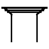Plus Pergola Cubic 1 tlg. (L x B x H: 188 x 238 x 226 cm, Holz, Verlängerung, Schwarz RAL 9005) | BAUHAUS