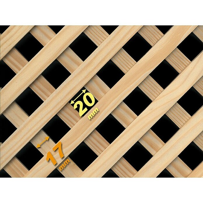 Celosía de madera D12 Clásica (85 x 218 cm)