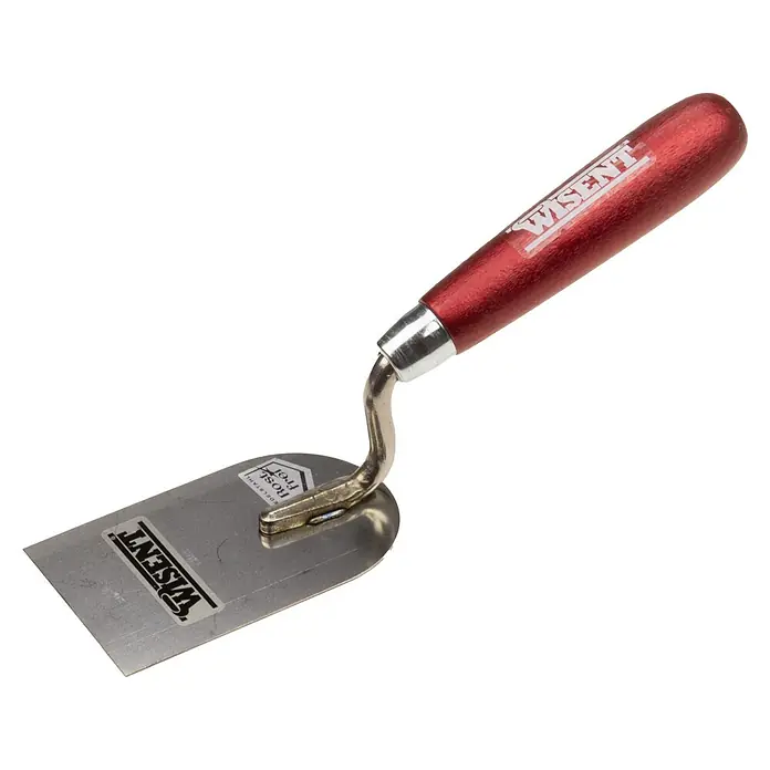 Wisent Gipserspachtel - Blattbreite: 80 mm, Rostfrei - Maurer Kelle mit Holzgriff und Metallklinge von Wisent. Für präzises Auftragen von Mörtel und Putz geeignet.