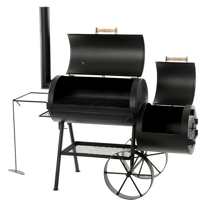 Rumo Barbeque Smoker Tradition (Mit Rollwagen, Grillfläche Garkammer: 74 x 39 cm)