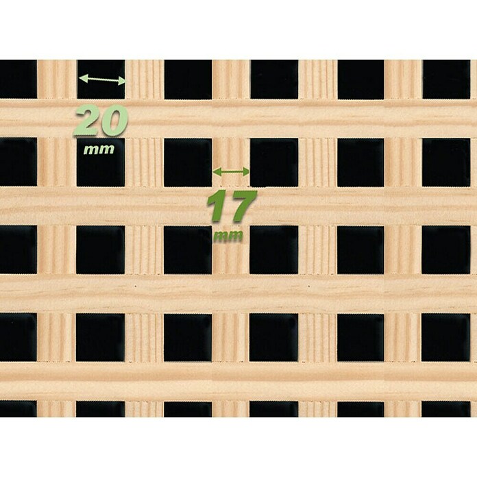 Celosía de madera E12 Recto (16 x 85 cm)