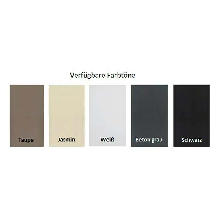 Carea Einbauspüle Eole - 50 x 47,6 cm, Schwarz - Verfügbare Farbtöne: Taupe, Jasmin, Weiß, Betongrau und Schwarz für stilvolle Produktgestaltung.