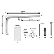 Wandträger (1 Stk., Weiß, Länge: 11,5 cm) | BAUHAUS