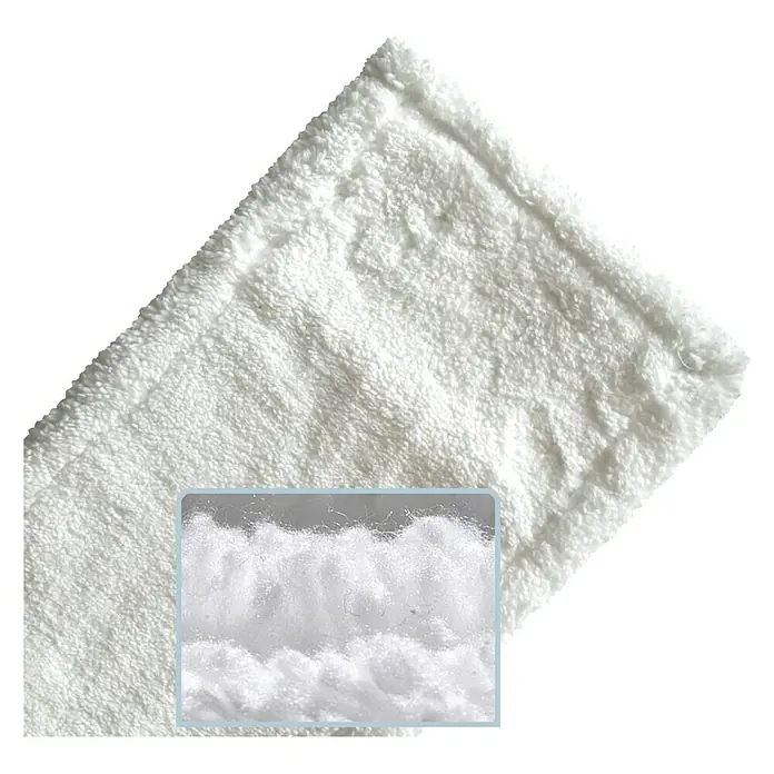 Mikrofasermopp - Breite: 50 cm, Materialspezifizierung: Mikrofaser - Weißer Mikrofaser-Moppkopf, ideal für die Reinigung von Böden. Das Material ist saugfähig und langlebig.
