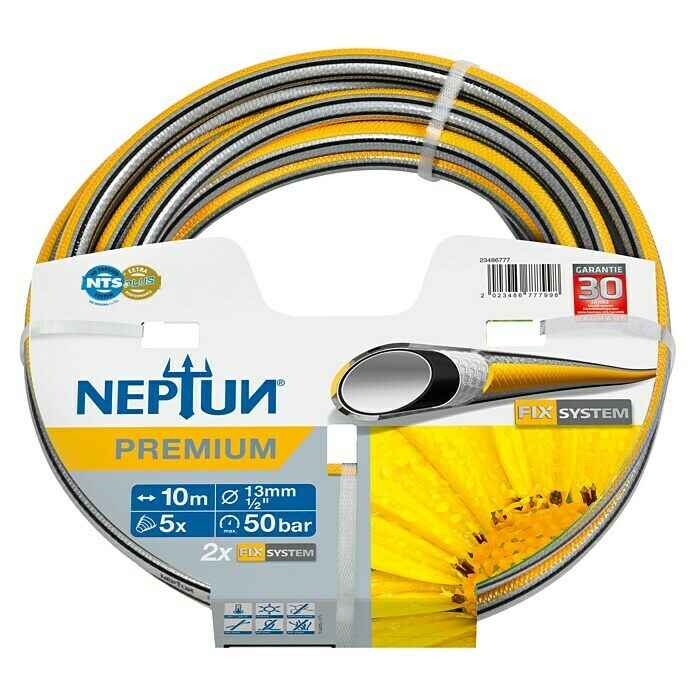 Neptun Premium Gartenschlauch (Länge: 10 m, Durchmesser: 13 mm)