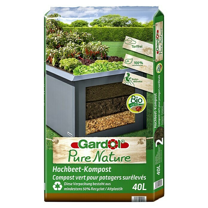 Gardol Hochbeet Bio Kompost Pure Nature