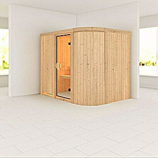 Karibu Elementsauna Titania 4 (Ohne Ofen, Ohne Dachkranz, L x B x H: 231 x 170 x 192 cm)