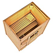 Karibu Systemsauna Sodin (Mit 9 kW Saunaofen mit integrierter Steuerung, Ohne Dachkranz, 170 x 196 x 198 cm)