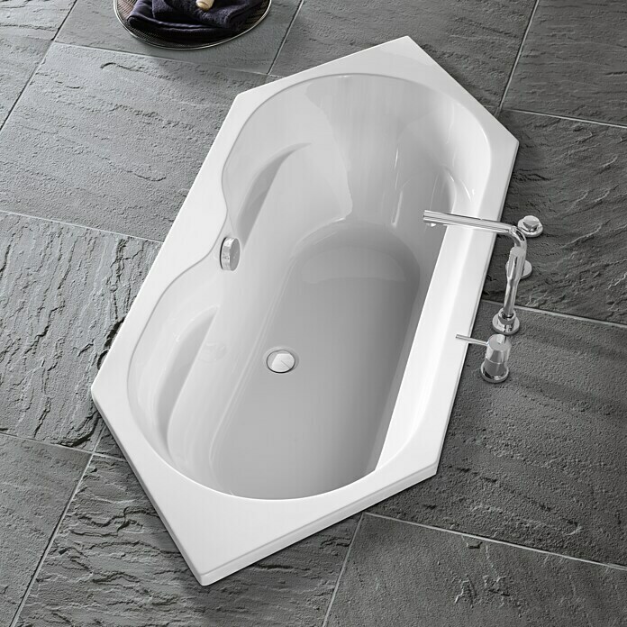 Camargue Badewanne Sete (L x B: 190 x 80 cm, Sanitäracryl)