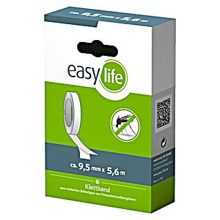 Easy Life Klettband (5,6 m x 10 mm, Transparent)