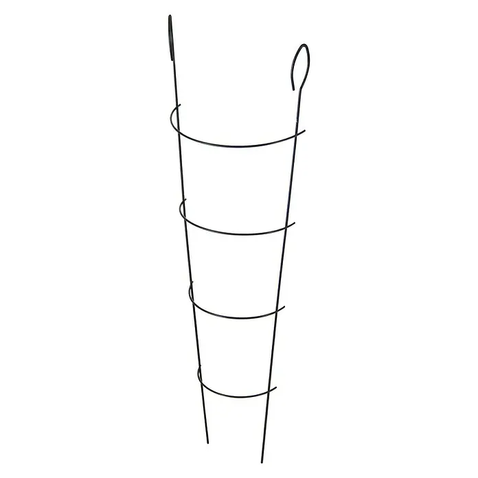 Bellissa Kleinspalier - 58 cm, Beschichtet - Metall-Pflanzenstütze mit vier Ringen, ideal zur Unterstützung von wachsenden Pflanzen und zur Strukturierung des Gartens.
