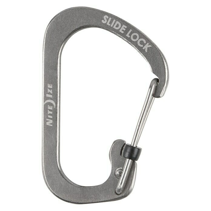 Nite Ize Karabinerhaken Slide Lock4,4 x 2,9 cm, Edelstahl, Silber, Zugfestigkeit: 4,5 kg Unknown