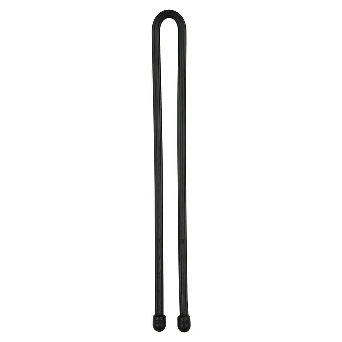 Nite Ize Kabelbinder Gear Tie - Schwarz, L x B: 221 x 8 mm, 2 Stk. - Schwarzes elastisches Band mit Schlaufe und Knöpfen an den Enden, ideal zum Fixieren von Gegenständen im Haushalt oder im Büro.