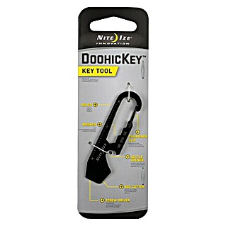 Nite Ize Schlüsselwerkzeug DoohicKey (6,5 x 1,7 cm, Edelstahl, Schwarz)