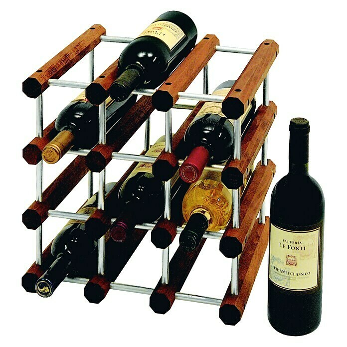 Weinregal28 x 34 x 34 cm, Braun Unknown