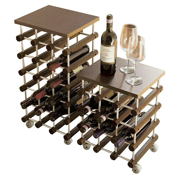 Regal za vino  (28 x 34 x 34 cm, Rjave barve) | 1268 - Flaschenlagerung | AAFF - Flaschenlagerung | AAF - Regalsysteme | AA - Eisenwaren | A - Eisenwaren | BAUHAUS