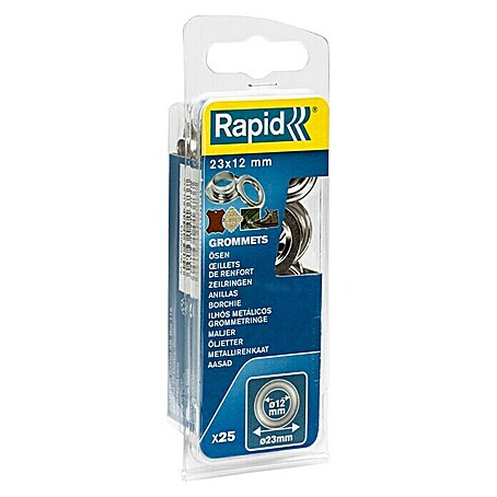 Rapid Ösen (Durchmesser: 12 mm, 25 Stk.)