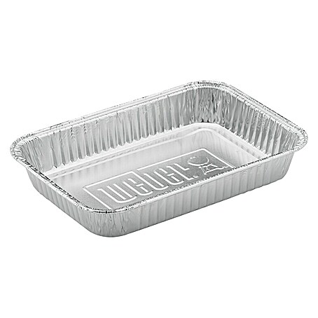 Weber Bandejas de aluminio (L x An x Al: 21 x 15 x 5 cm, 10 ud.)