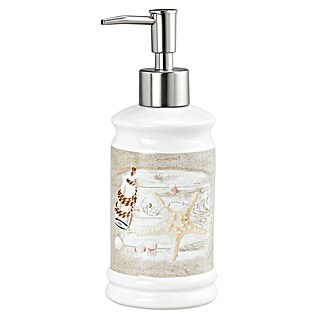 Venus Sealife Zeepdispenser (Keramiek, Beige/Wit)