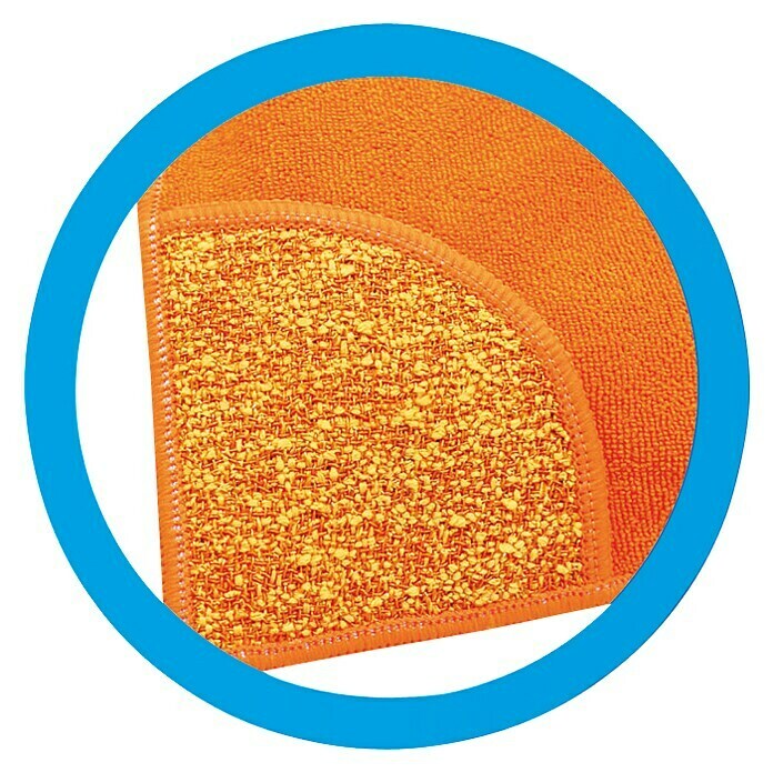 Mikrofasertuch Smile (32 x 35 cm, Orange)