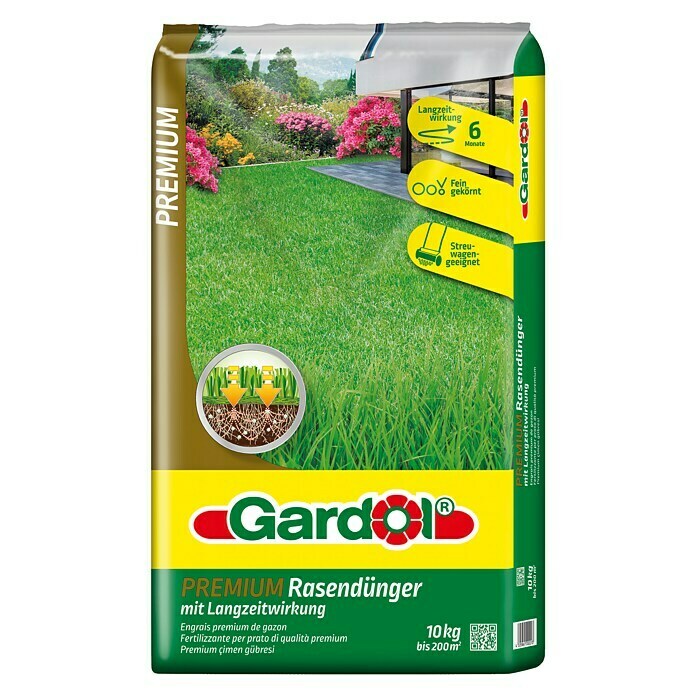 Gardol Rasendünger Premium10 kg, Inhalt ausreichend für ca.: 200 m² Front View