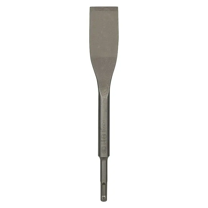 Bosch SDS-Plus-Fliesenmeißel Long Life - Länge: 260 mm, SDS Plus - Ein Bosch-Flachmeißel für Hammerbohrmaschinen, ideal zum Bearbeiten von Stein und Mauerwerk. Robust und präzise für professionelle Ergebnisse.