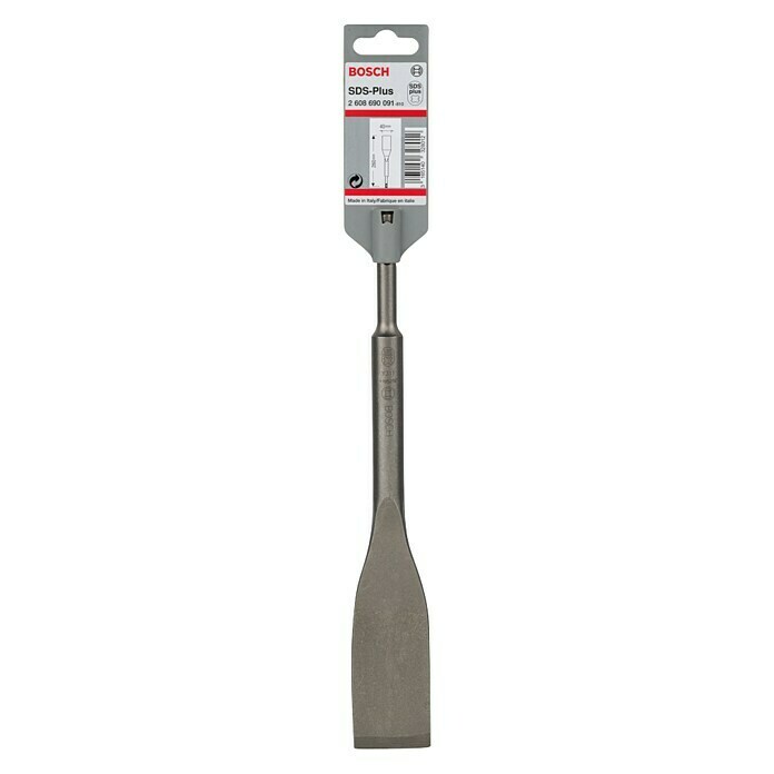 Bosch SDS-Plus-Fliesenmeißel Long LifeLänge: 260 mm, Breite: 40 mm Front View