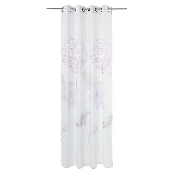 Expo Ambiente Zavjesa s oknima Merle  (135 x 245 cm, Bijelo-lila boje) | BAUHAUS