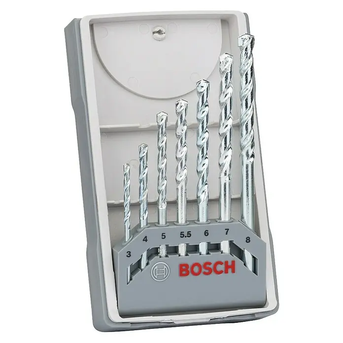Bosch Beton- & Steinbohrer CYL-1 - Durchmesser Bohrer: 8 mm - Bohrer-Set von Bosch, ideal für verschiedene Bohranwendungen. Präzisionsgefertigte Bohrer für saubere und genaue Löcher in verschiedenen Materialien.