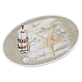 Venus Sealife Zeepschaal (Keramiek, Beige/Wit)