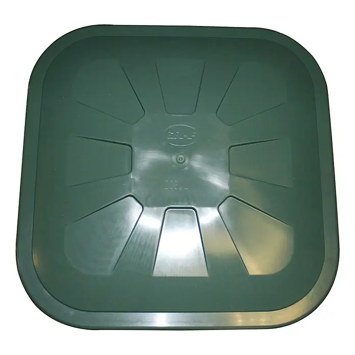 Garantia Basic Line Deckel - Passend für: 203 l Regentonnen Eckig, Kunststoff - Grüne Tankabdeckung mit quadratischer Form und abgerundeten Ecken, ideal zum Schutz von Tanks im Außenbereich.