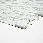 Mozaïektegel Crystal Mix XIC B1111 (30 x 28,5 cm, Wit, Glanzend)
