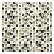 Mosaikfliese Quadrat Crystal Mix XIC 1052 (30,5 x 30,5 cm, Grau, Glänzend)