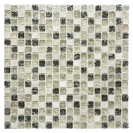Mosaikfliese Quadrat Crystal Mix XIC 1052