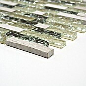 Mosaikfliese Crystal Mix XIC V1352 (29,8 x 30,5 cm, Grau/Grün, Glänzend)