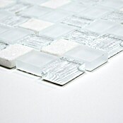 Mosaikfliese Crystal Mix XCM R07 (27,3 x 27,3 cm, Weiß, Matt)