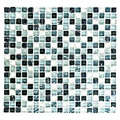 Mosaikfliese Quadrat Crystal Mix XCM M890 (32,2 x 30,5 cm, Grau/Silber, Glänzend)