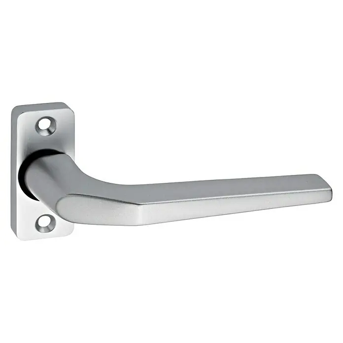 Portaferm LED-Zimmertürgarnitur - Drehbar - Türgriff aus Metall mit quadratischer Rosette und ergonomischem Design für eine komfortable Handhabung. Ideal für moderne Inneneinrichtungen.