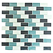 Mosaikfliese Brick Crystal Mix XCM B825 (32,2 x 31 cm, Grau, Glänzend)