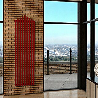Szagato Designheizkörper Pipe (B x H: 51 x 180 cm, Wärmeleistung bei Vorlauftemperatur von 75 °C (D: 50): 1.118 W, Rot)