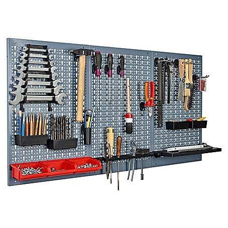 Küpper Lochwand (L x B: 120 x 60 cm, Silber)