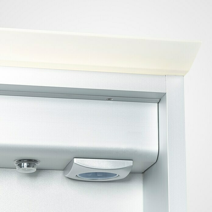 LED-Spiegelschrank Aluminio Light (B x H: 60 x 70 cm, Mit Beleuchtung, Aluminium)