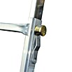 Krause Stabilo Sprossen-Gelenk-Teleskopleiter mit 4 Holmverlängerungen (Arbeitshöhe: 5 m, 4 x 4 Sprossen, Treppenfunktion, Aluminium)