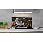 CUCINE Küchenrückwand (Coffee Fragrance, 80 x 40 cm, Stärke: 6 mm, Einscheibensicherheitsglas (ESG))
