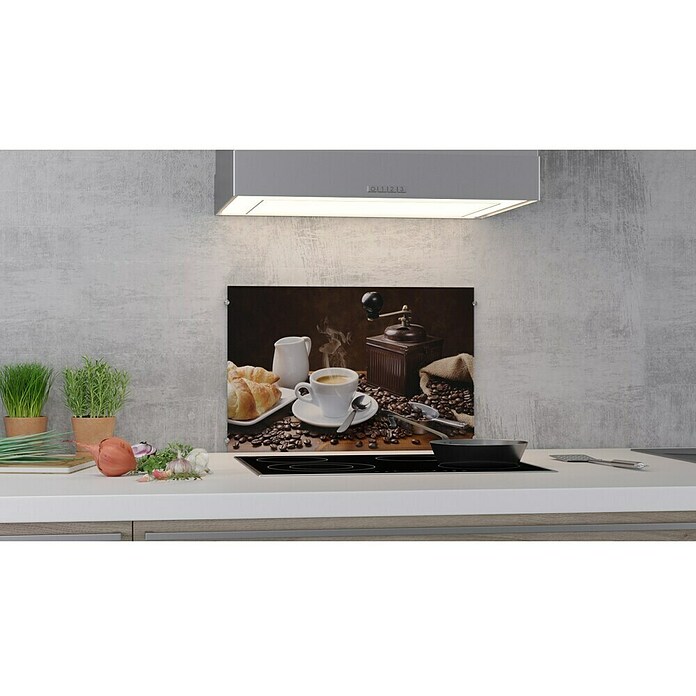 CUCINE Küchenrückwand (Coffee Fragrance, 60 x 40 cm, Stärke: 6 mm, Einscheibensicherheitsglas (ESG))