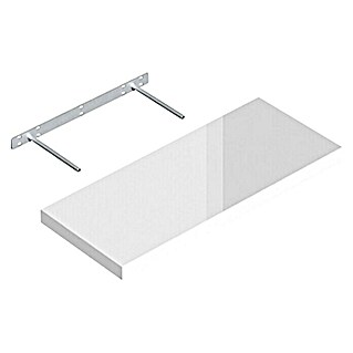 Regalux Wandschap XL4 (l x b x h: 23,5 x 60 x 3,8 cm, Hoogglans wit, Belastbaarheid: 12 kg)