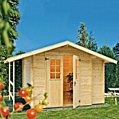 Kiehnholz Vrtna hiška Oslo  (Zunanje dimenzije vključno s strešnim previsom (Š x G): 362 x 263 cm, Les, Rjava) | Lesene vrtne hiše | Vrtne hiše | Vrt in prosti čas | Izdelki | BAUHAUS