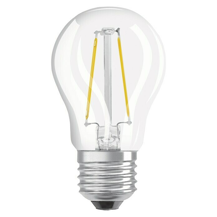 Osram Bombilla LED Retrofit Classic P (2 W, E27, Blanco cálido, No regulable, Claro)