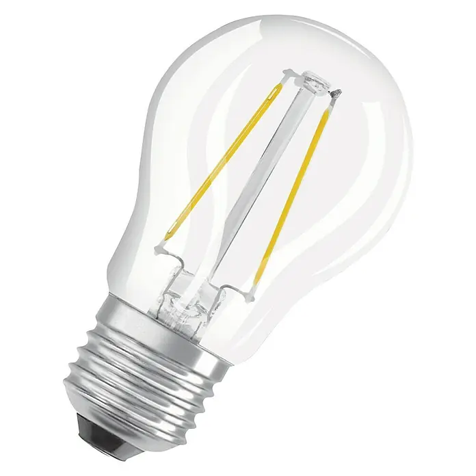 Osram LED-Lampe Retrofit Classic P - E27, Nicht Dimmbar, Warmweiß, 230 lm, 2 W - Helle, klare LED-Lampe mit sichtbaren Glühfäden, ideal für eine stimmungsvolle Beleuchtung und energieeffiziente Nutzung in jedem Raum.